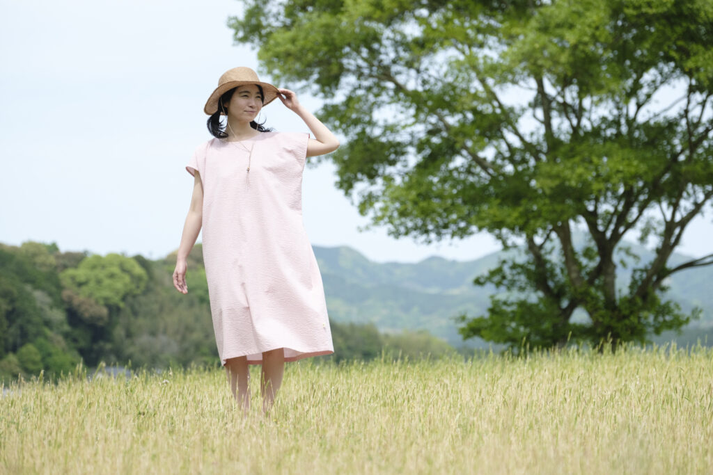 マアル　夏涼み　夏のホームウエア　ピンク