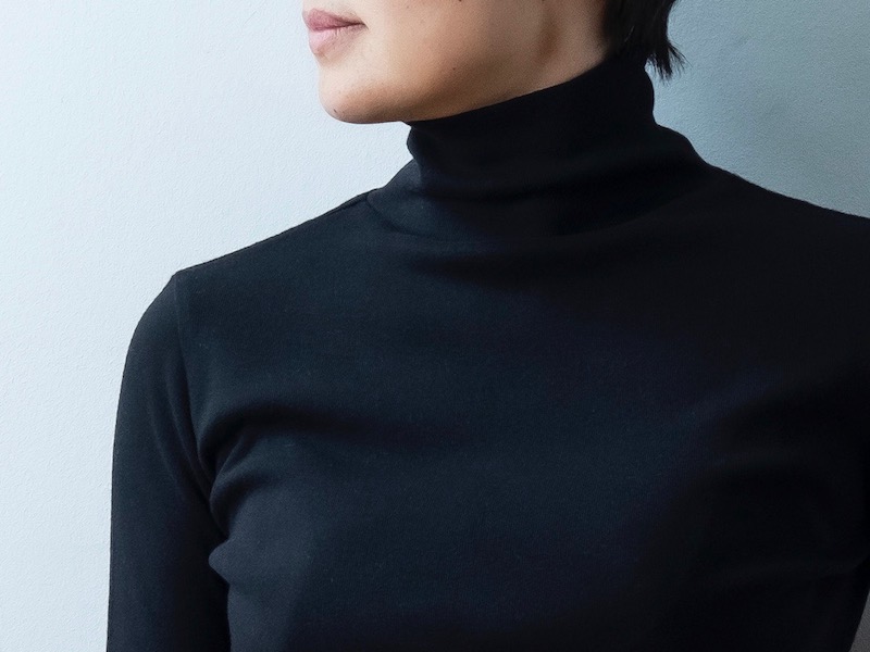 マアル　タートルネック　フライス　オーガニックコットン　オーガニック